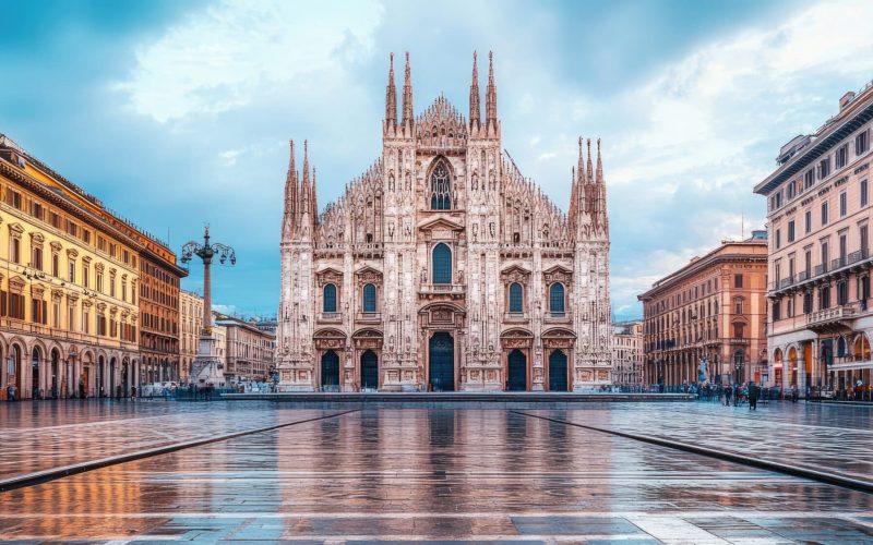 A historic cathedral in Rome, with intricate architecture, towering spires, and centuries of history. . --ar 16:7 --v 6.1 Job ID: 5cc65cf3-92ba-4563-b937-8736b5a2f4fa